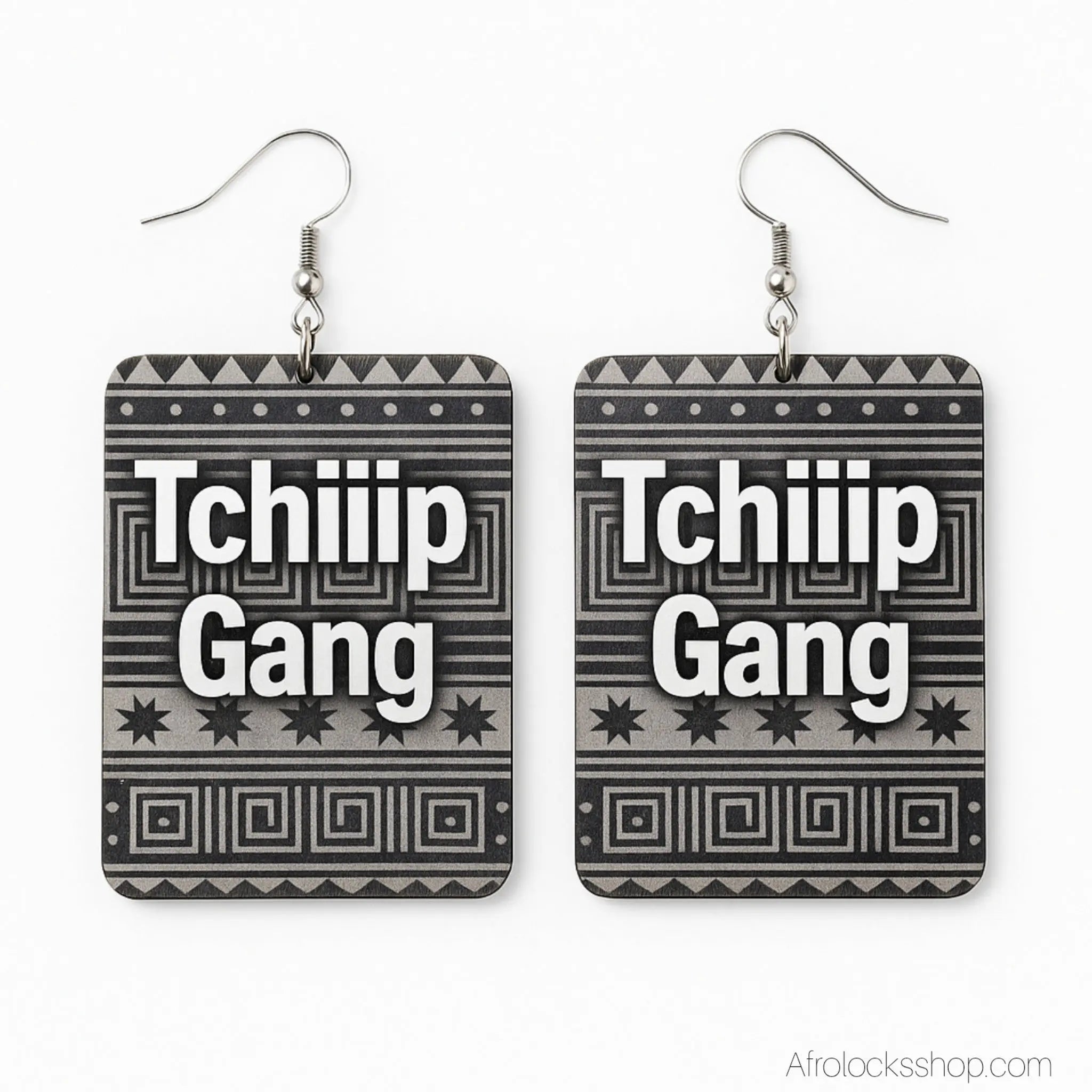 boucles-d-oreilles-rectangle-tchiper - Afro Locks Shop