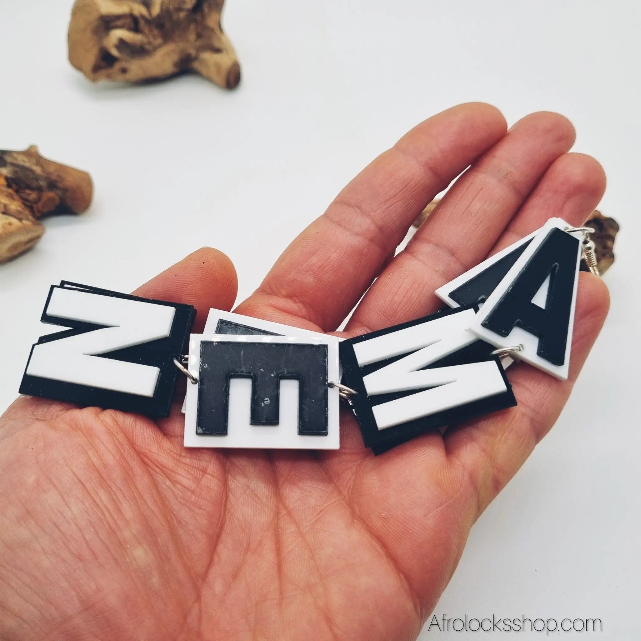 boucles-oreilles-amen-pendantes - Afro Locks Shop