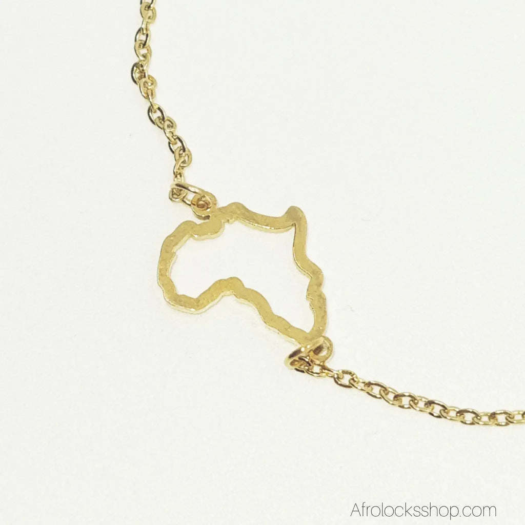 bracelet-cheville-afrique-acier-inoxydable-or - Afro Locks Shop