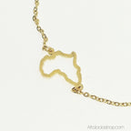 bracelet-cheville-afrique-acier-inoxydable-or - Afro Locks Shop