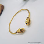 bracelet-jonc-cauri-plaque-or - Afro Locks Shop