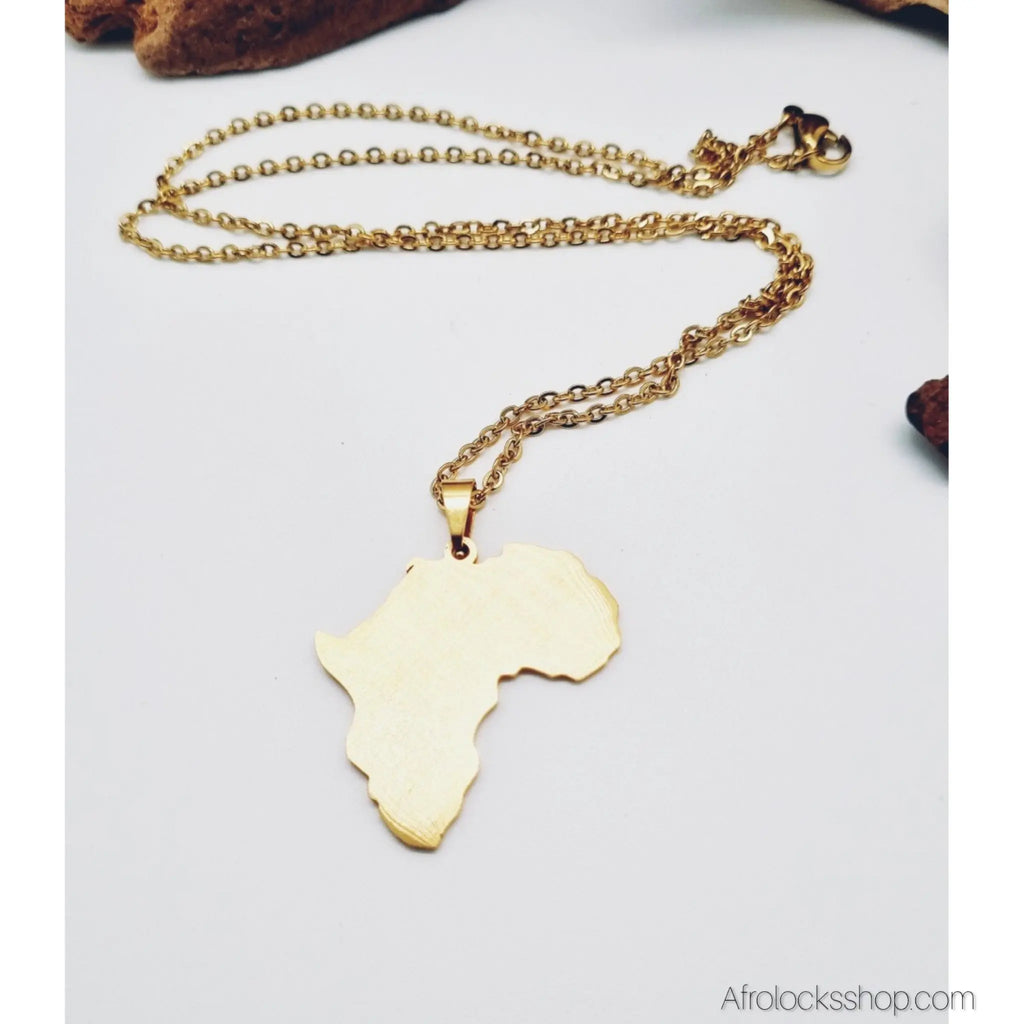 chaine-afrique-drapeau-angola-dore - Afro Locks Shop