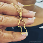 collier-carte-guyana-dore - Afro Locks Shop