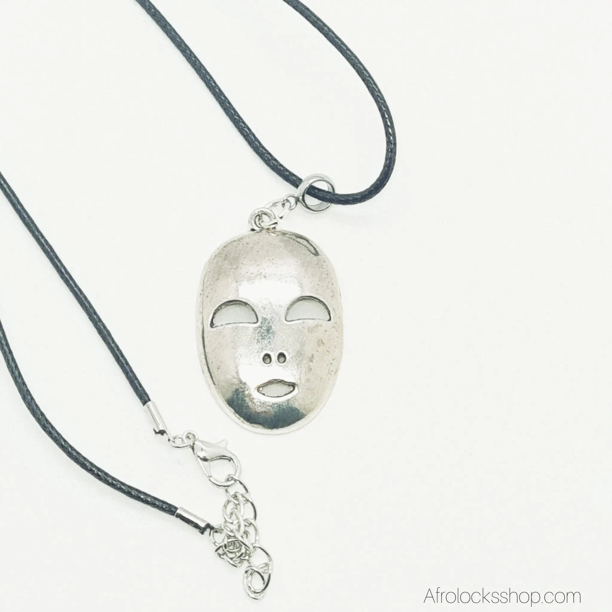collier-cuir-noir-pendentif-bebe - Afro Locks Shop