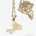 collier-or-carte-mali - Afro Locks Shop