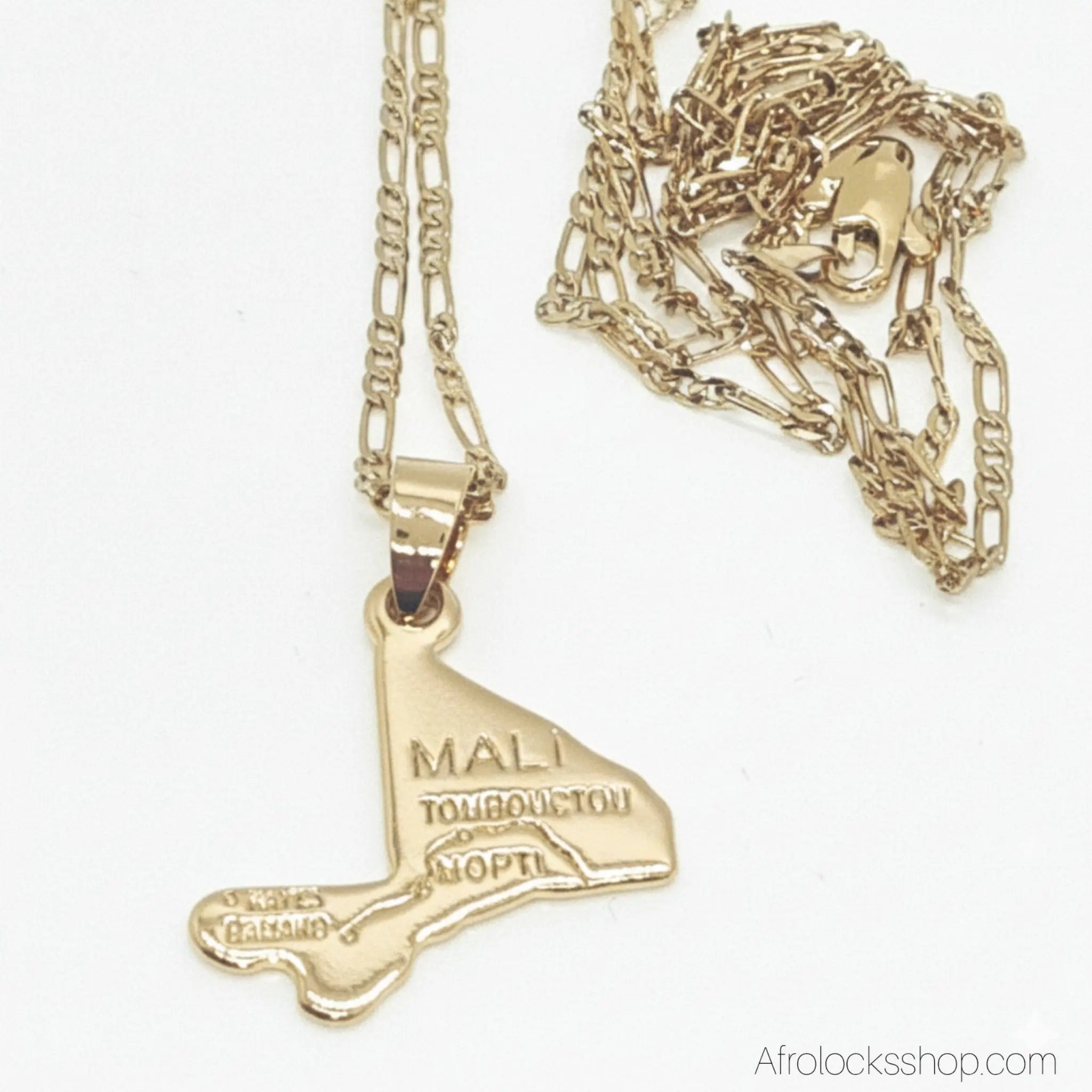 collier-or-carte-mali - Afro Locks Shop