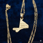 collier-pendentif-carte-mali - Afro Locks Shop