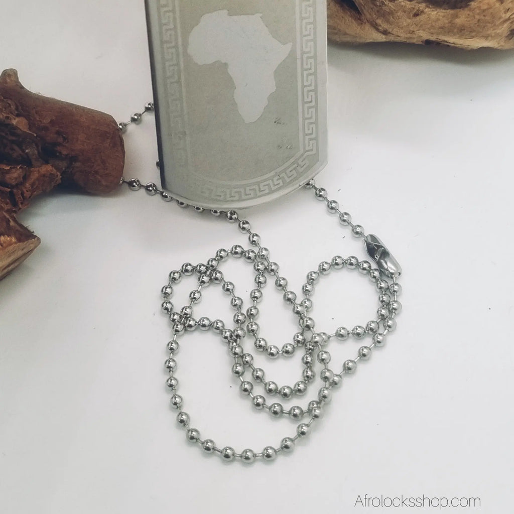 collier-pendentif-gravure-afrique-argente - Afro Locks Shop