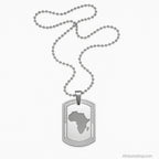 collier-plaque-militaire-afrique-metal - Afro Locks Shop
