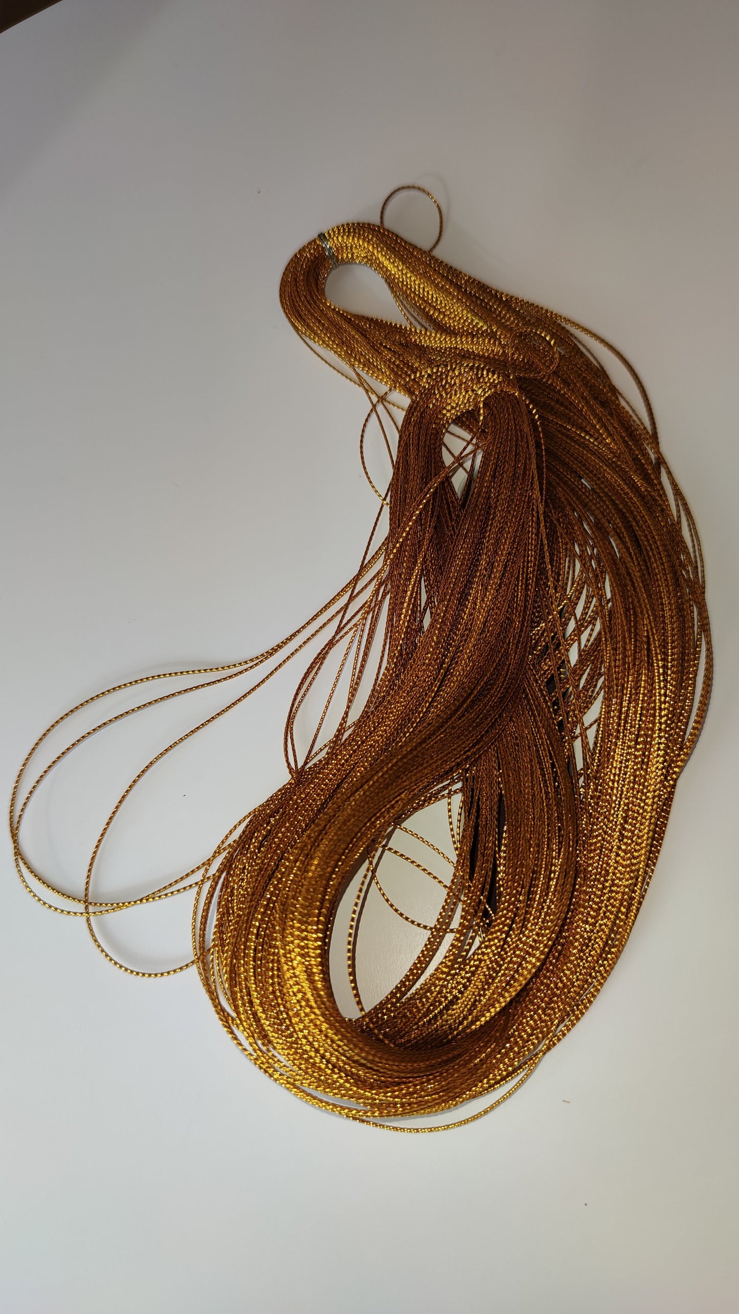 Cordon doré ou argenté - fil décoration cheveux dreadlocks box braids tresses fulani-SQ7796853