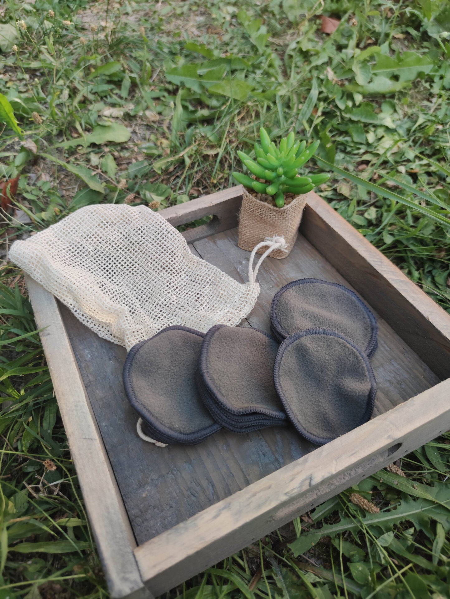 Disques démaquillants biologiques - lot de 12 fabrication éthique biodégradable