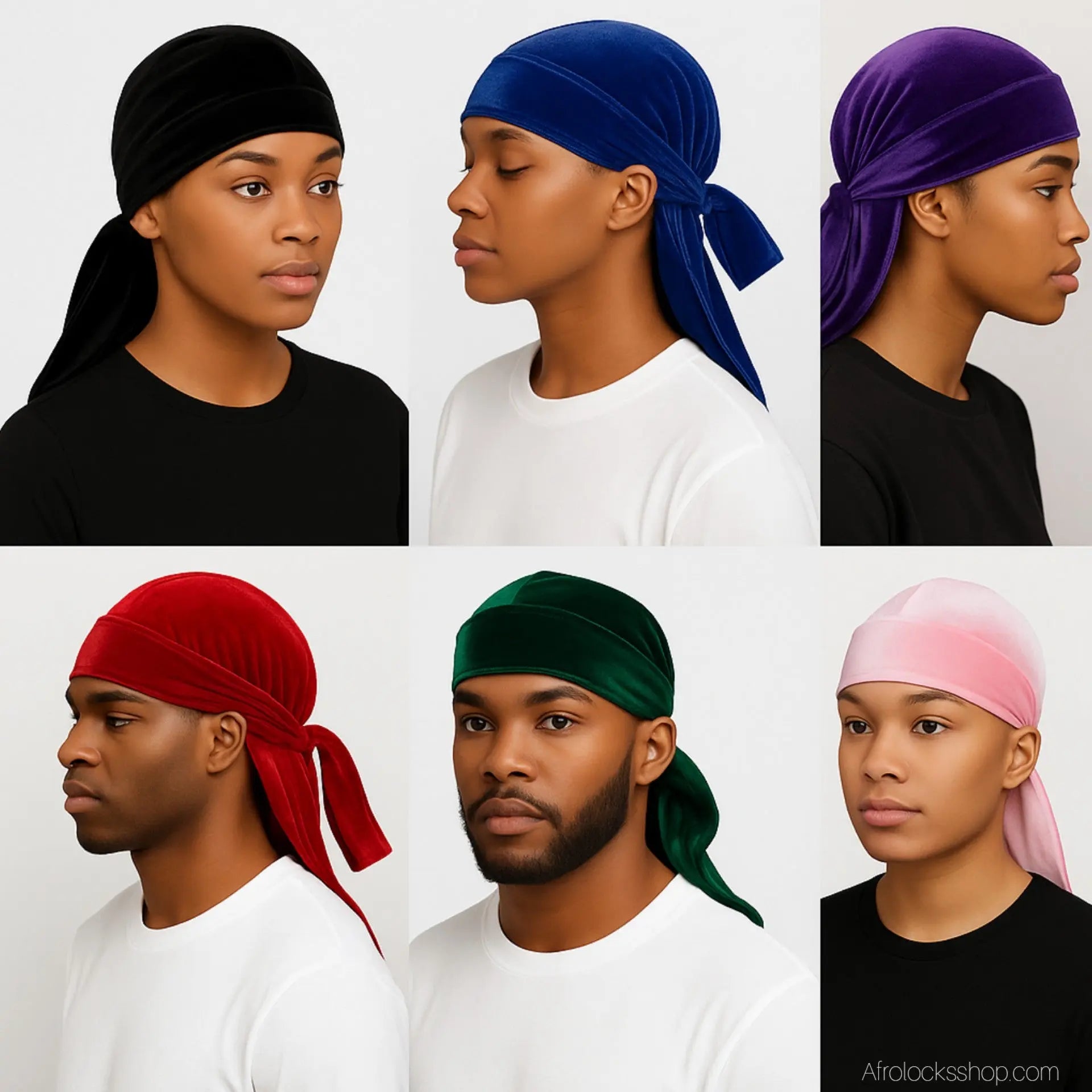 durag-velours-360waves-avant-apres - Afro Locks Shop