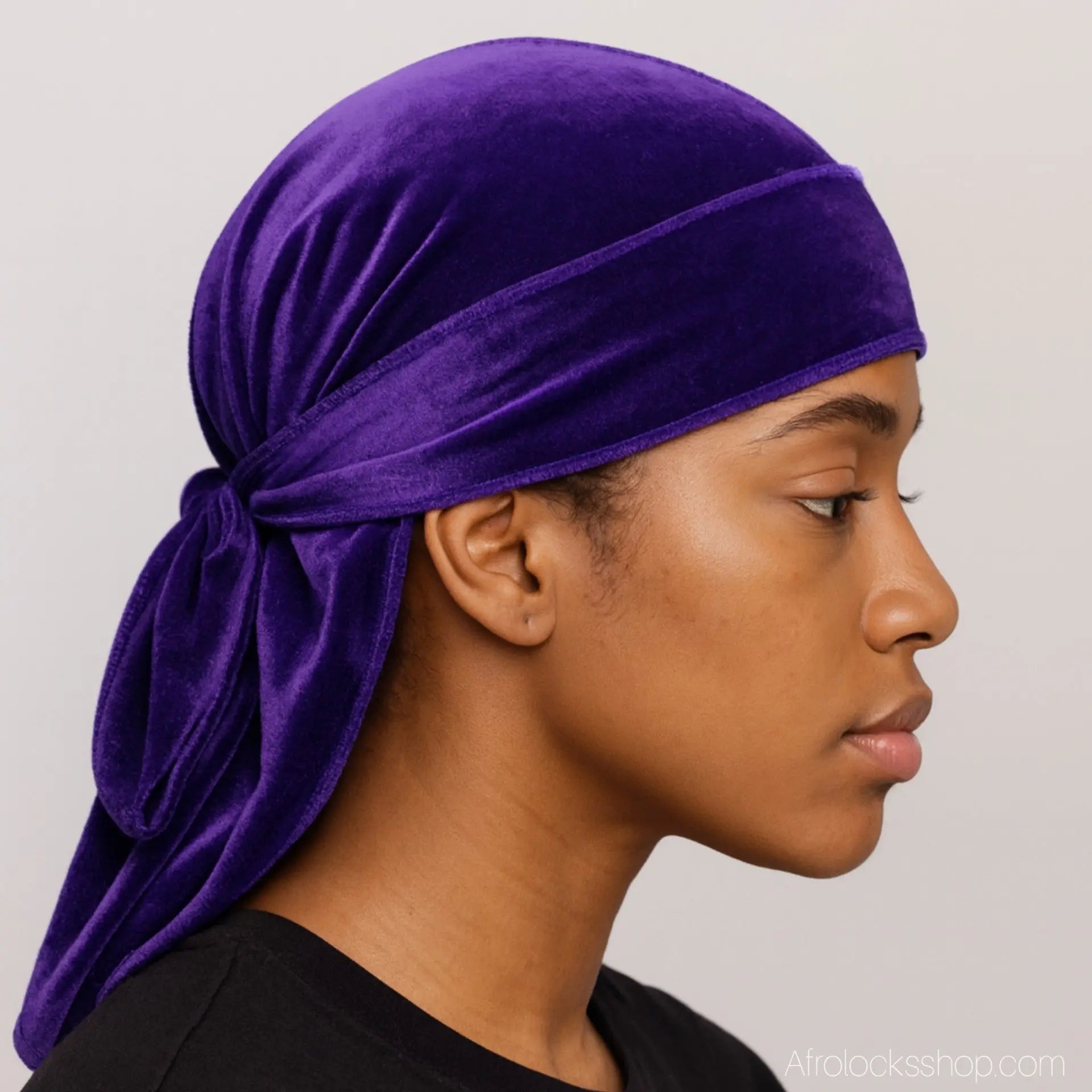 duragveloursqualitepremiumtaillelargeviolet - Afro Locks Shop