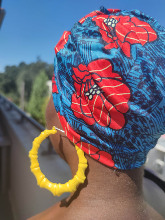 Grandes boucles d'oreilles bamboo flurorescentes cerceaux créoles bambou larges hip hop punk années 90 style-SQ4990510