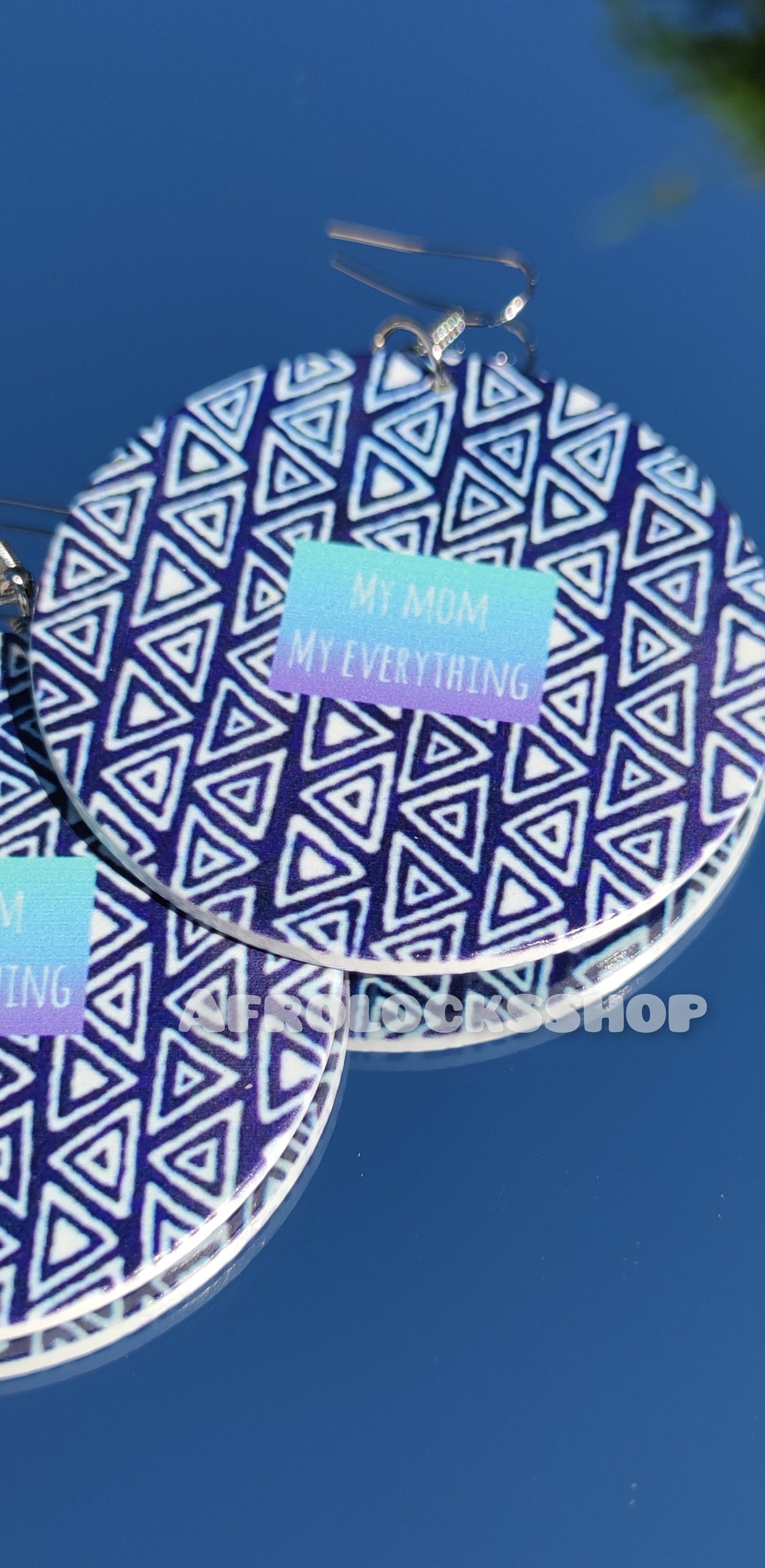 Boucles d'oreilles my mum my everything -  idée cadeau noël anniversaire wax