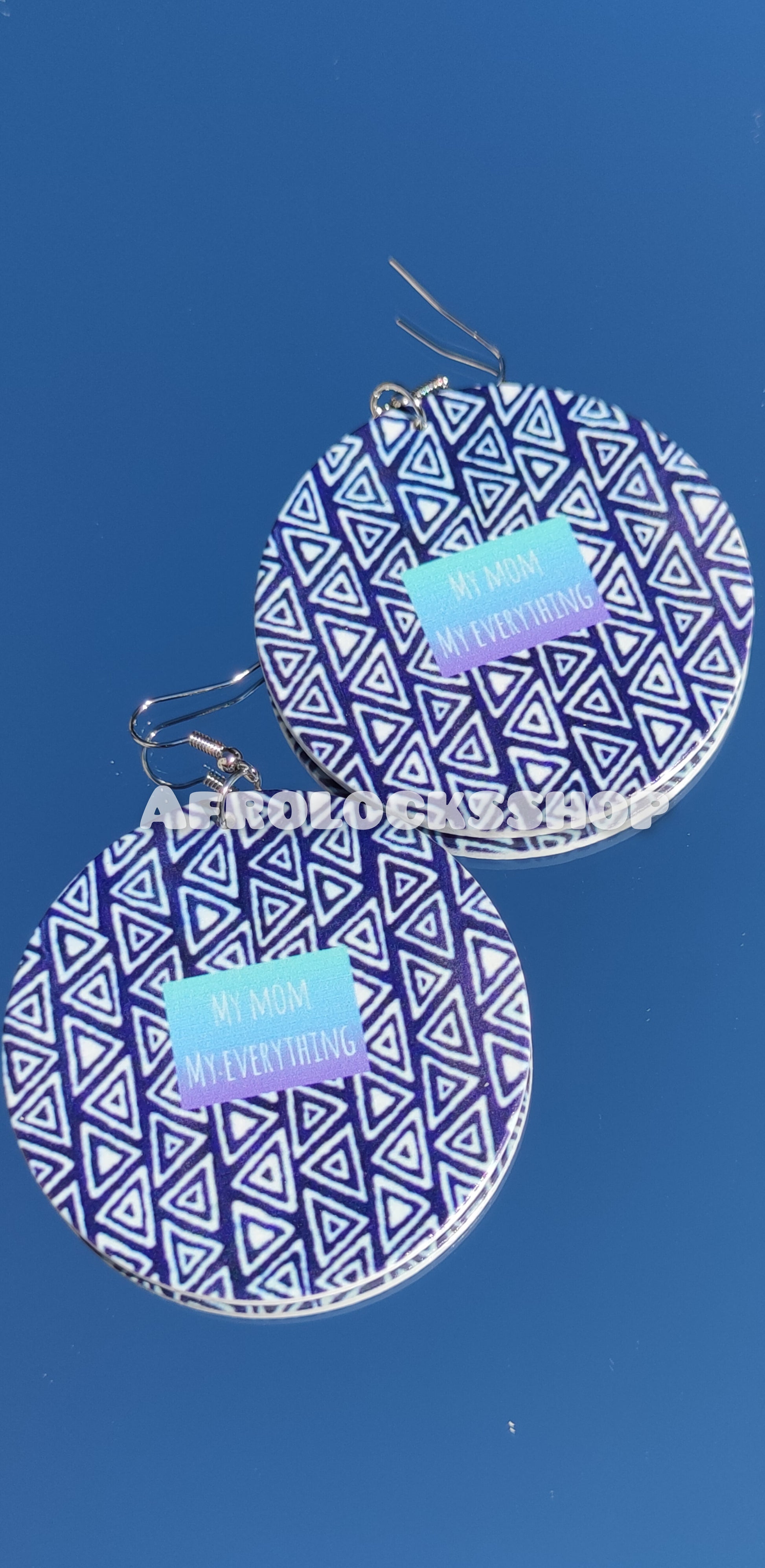 Boucles d'oreilles my mum my everything -  idée cadeau noël anniversaire wax