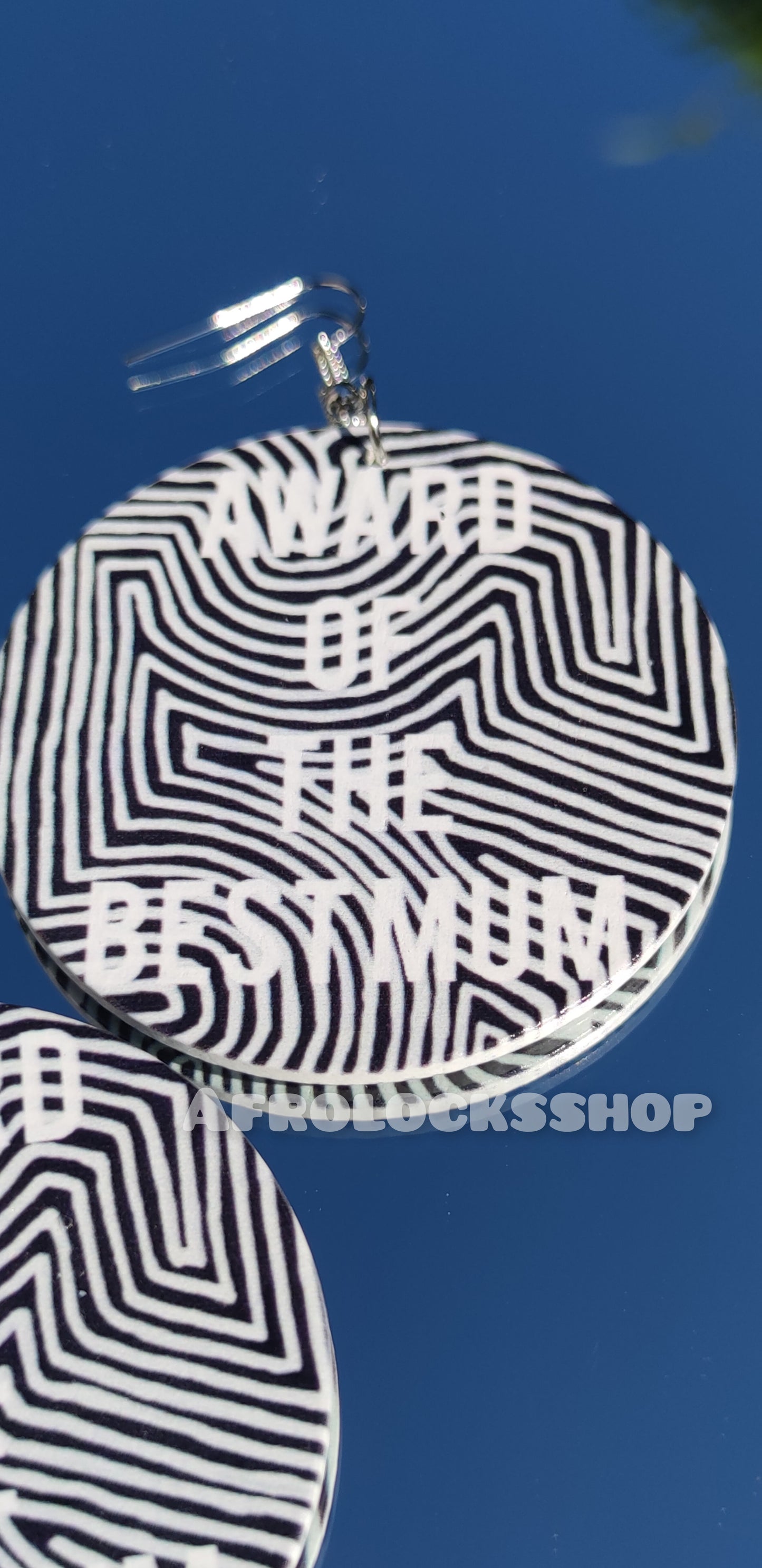 Boucles d'oreilles Award of the best mum - prix de la meilleure maman