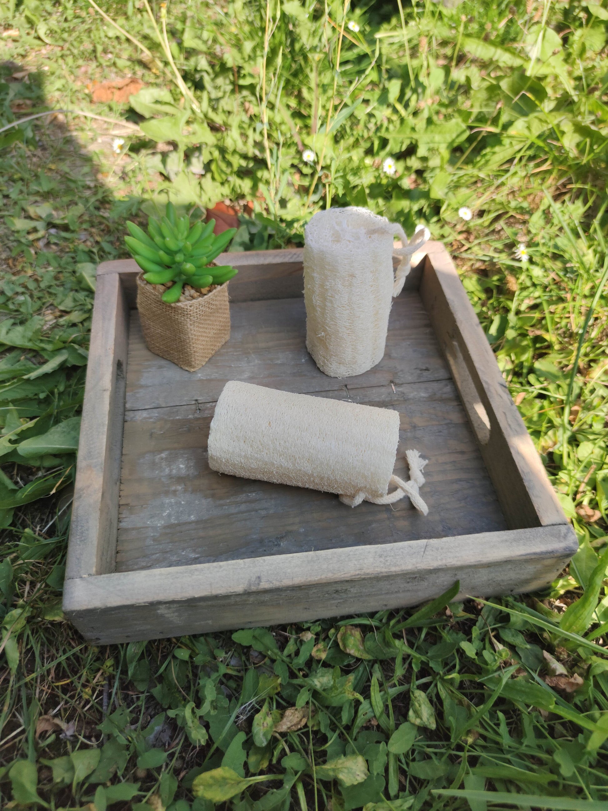 Eponge végétale loofah - gommage naturel biologique pour exfolier affiner