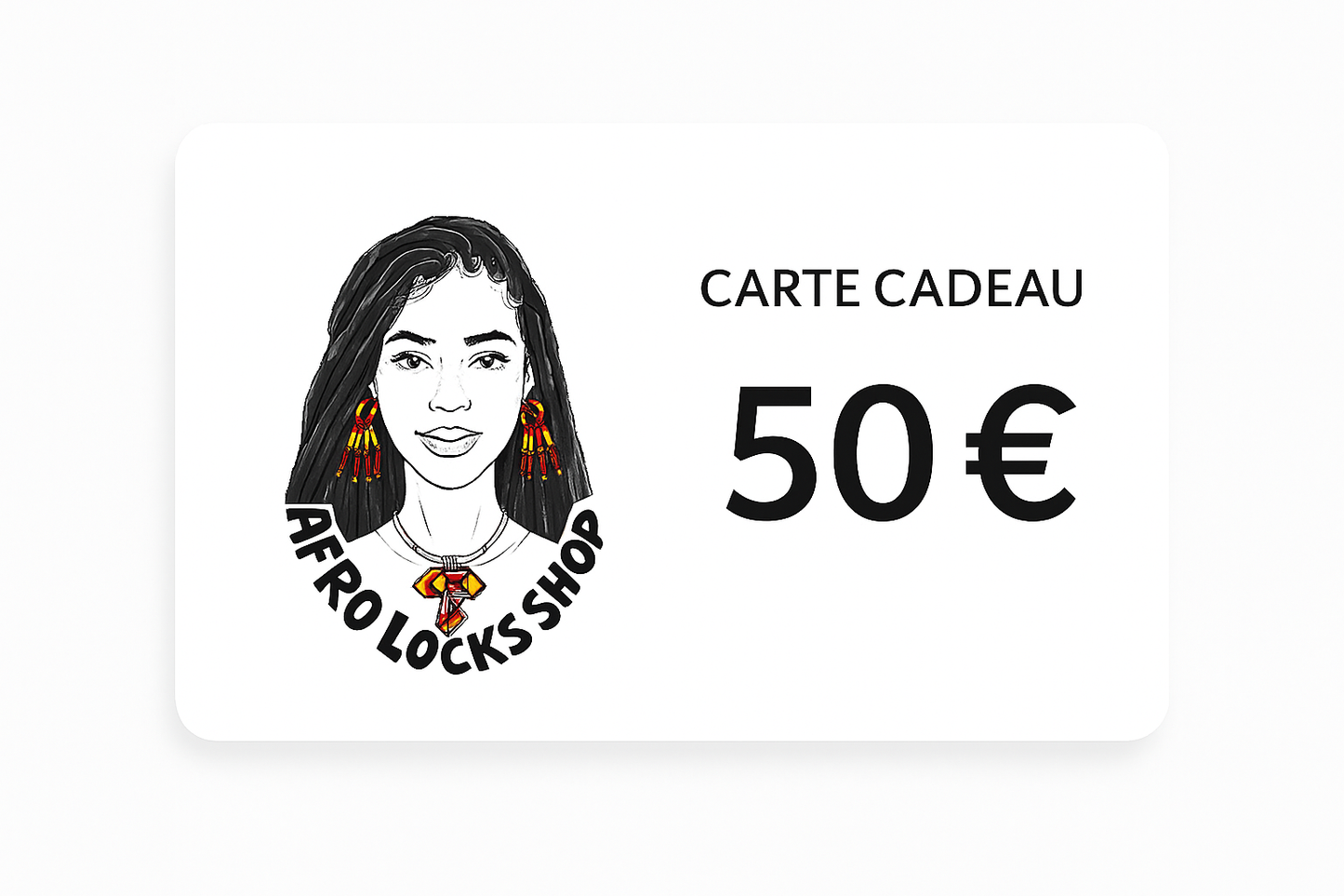 Carte-cadeau Afro Locks Shop – Offrez un cadeau 🎁 unique et plein de sens pour les fans de locks ou d'accessoires ✨