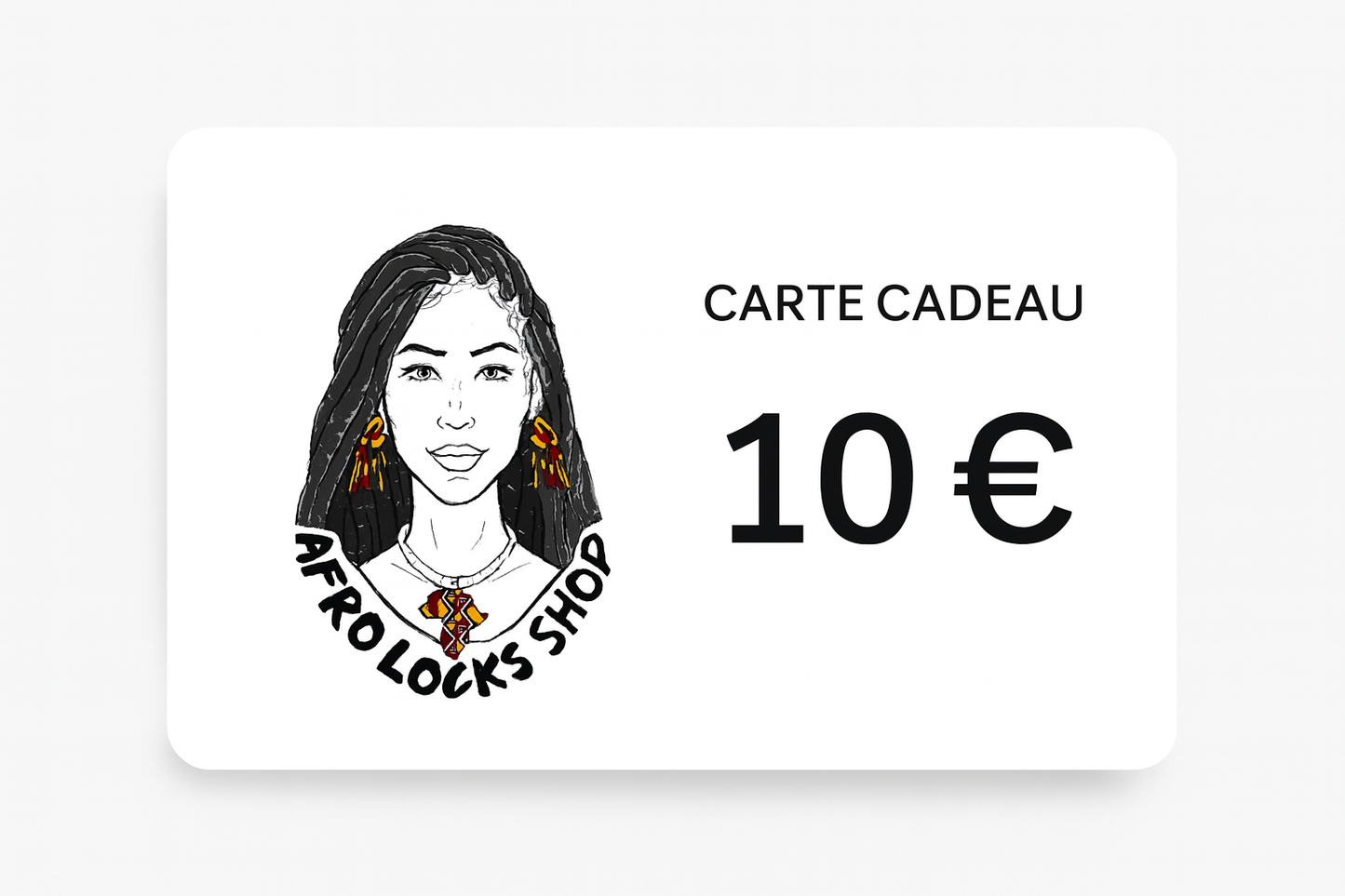 Carte-cadeau Afro Locks Shop – Offrez un cadeau 🎁 unique et plein de sens pour les fans de locks ou d'accessoires ✨