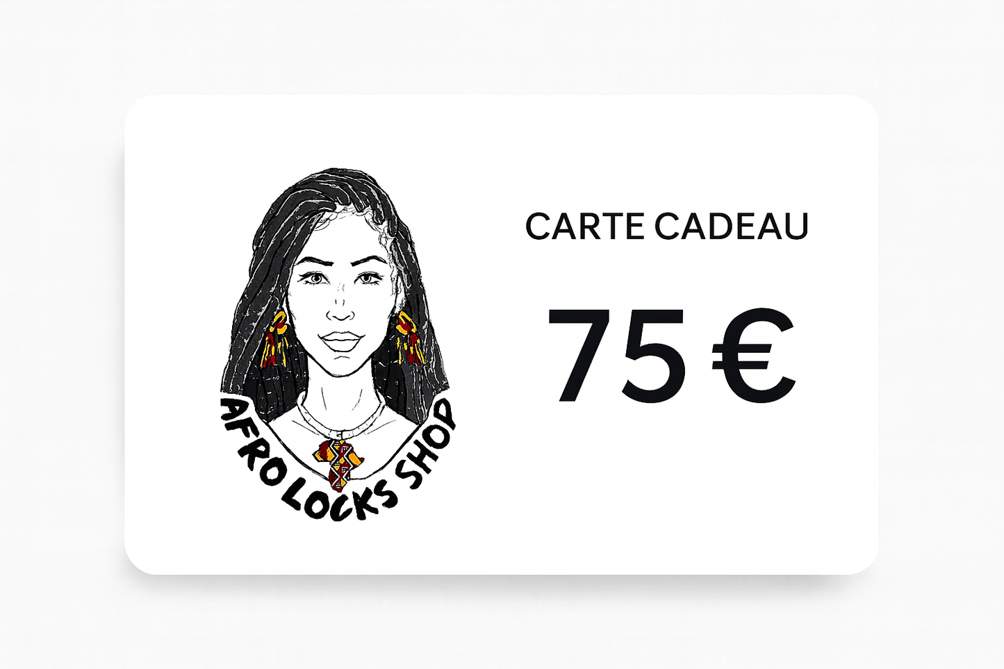 Carte-cadeau Afro Locks Shop – Offrez un cadeau 🎁 unique et plein de sens pour les fans de locks ou d'accessoires ✨