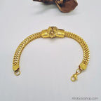 gourmette-tete-lion-rasta-doree - Afro Locks Shop
