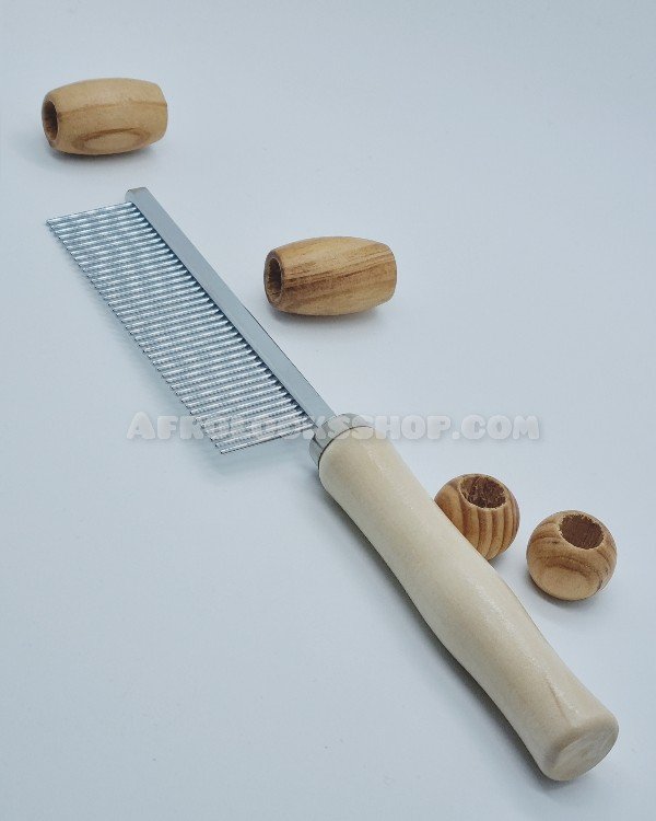 Peigne avec dents en métal très résistantes