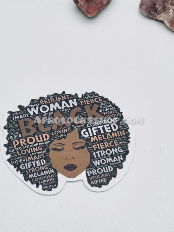 10 stickers waterproof afro