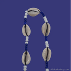 long-collier-cauris-fait-main-afrique-du-sud - Afro Locks Shop