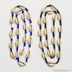 long-collier-cauris-fait-main-en-afrique - Afro Locks Shop