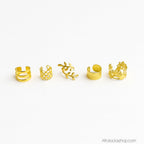 lot-50-bijoux-cheveux-dore - Afro Locks Shop