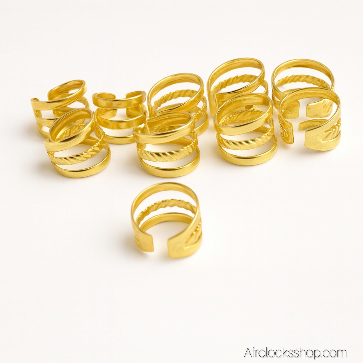 bijoux pour cheveux dore à serrer et clipser