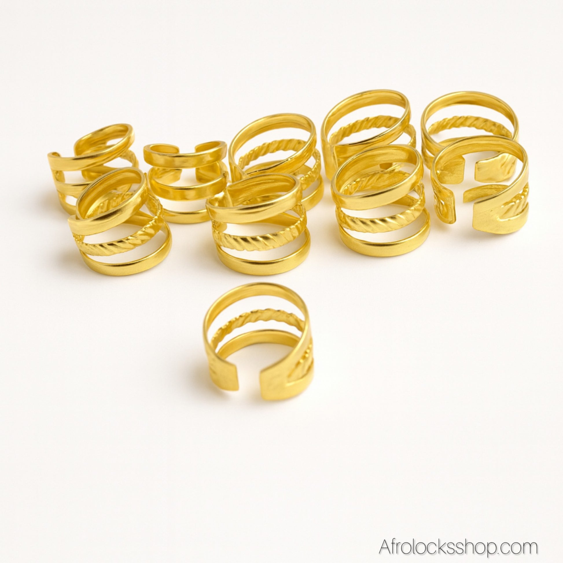 bijoux pour cheveux dore à serrer et clipser