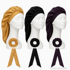 lot-bonnet-satin-chouchou-bandeau - Afro Locks Shop