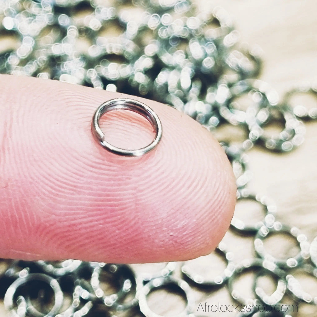 perles-bijoux-microlocks-anneaux-argent - Afro Locks Shop