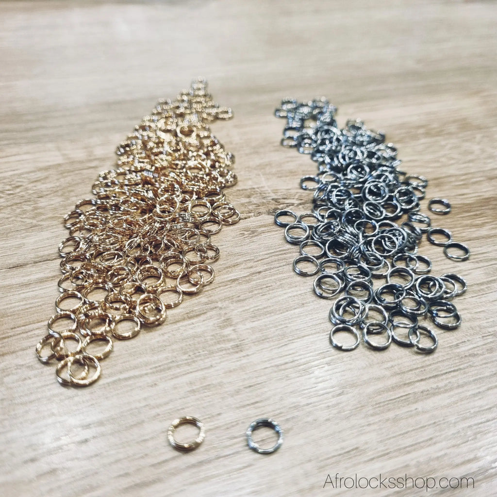 perles-bijoux-microlocks-sisterlocks-dore-argente-2 - Afro Locks Shop