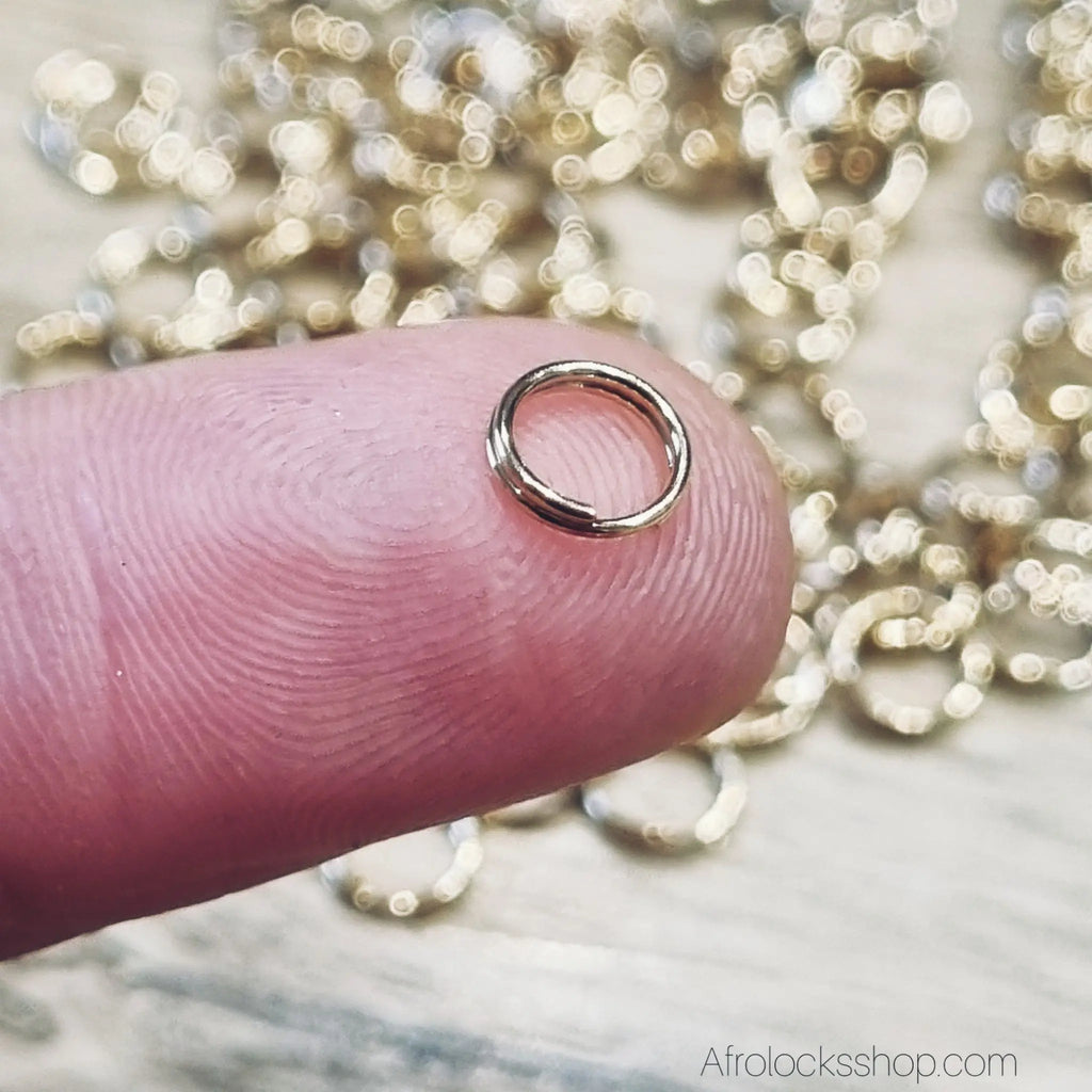 perles-bijoux-microlocks-sisterlocks-dore - Afro Locks Shop