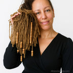 perles-bois-naturel-cheveux-coiffure - Afro Locks Shop