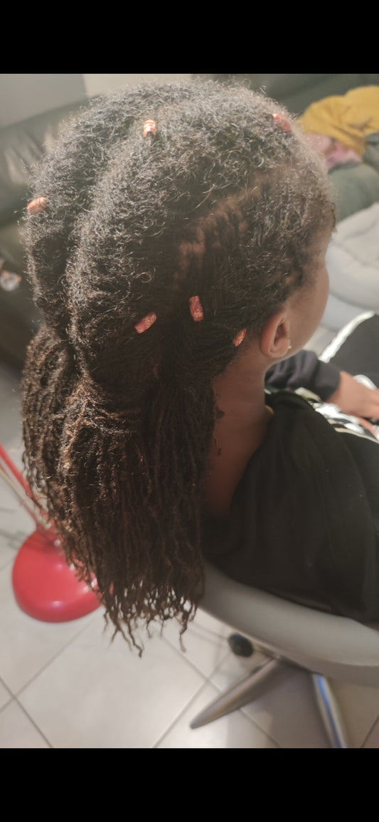 Perles tubes en bois - dessins uniques forme cylindre tonneau pour sisterlocks
