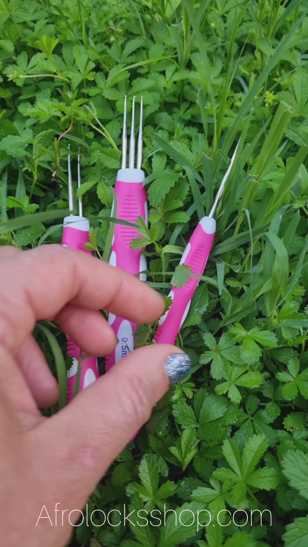 Set crochets pour locks – 0,50 mm (rose) ou 0,75 mm (multicolore), 1/2/3 pointes 🧶