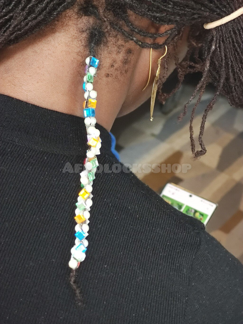 Diamond tape - ruban adhésif décoratif multicolore accessoire coiffure locs-SQ9777586