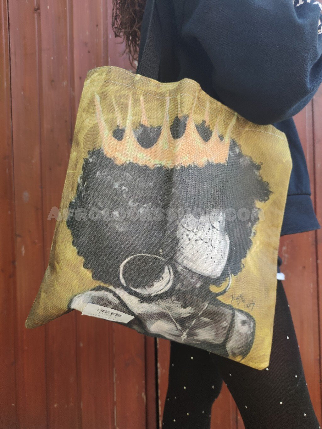 Sac afro girl en lin bio - à main à courses fille africaine caraïbes bonne qualité-SQ1224076