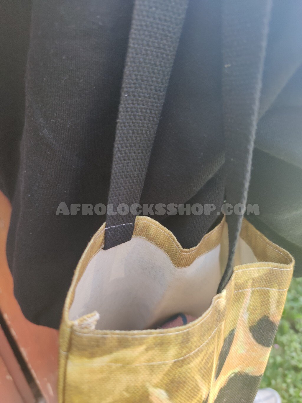 Sac afro girl en lin bio - à main à courses fille africaine caraïbes bonne qualité-SQ1224076