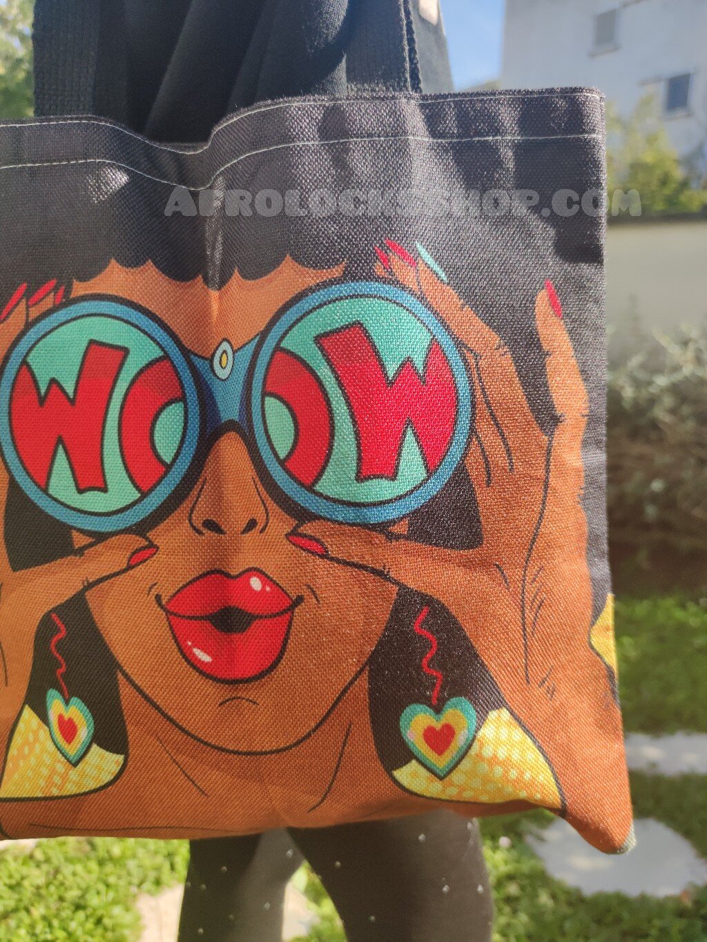 Sac afro girl en lin bio - à main à courses fille africaine caraïbes bonne qualité-SQ1224076