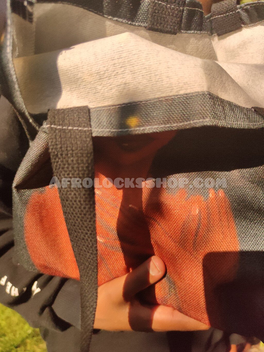 Sac afro girl en lin bio - à main à courses fille africaine caraïbes bonne qualité-SQ1224076