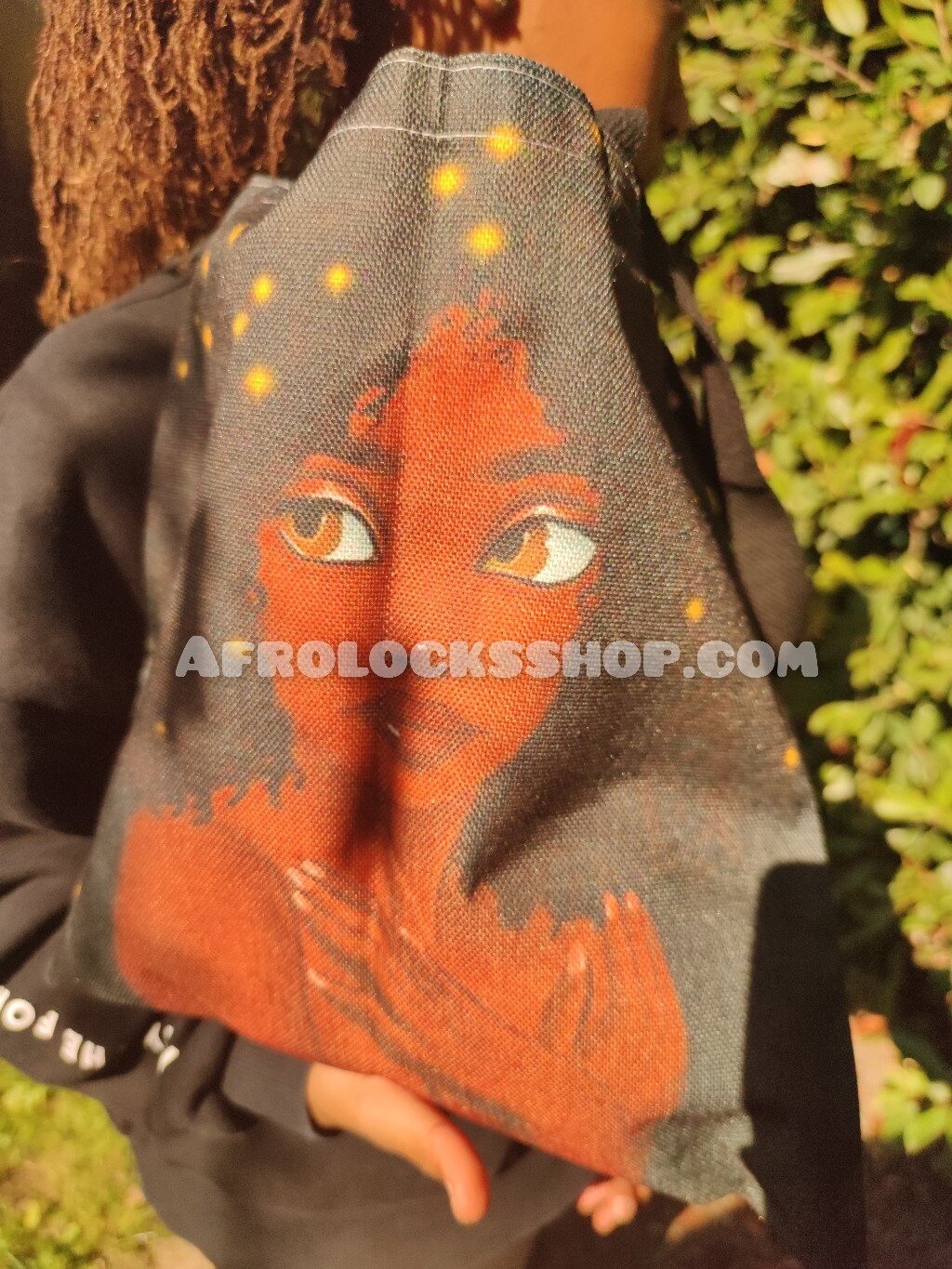 Sac afro girl en lin bio - à main à courses fille africaine caraïbes bonne qualité-SQ1224076