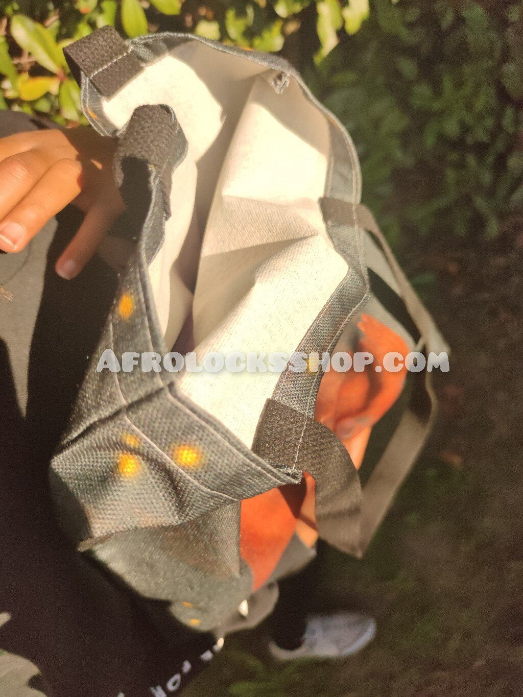 Sac afro girl en lin bio - à main à courses fille africaine caraïbes bonne qualité-SQ1224076