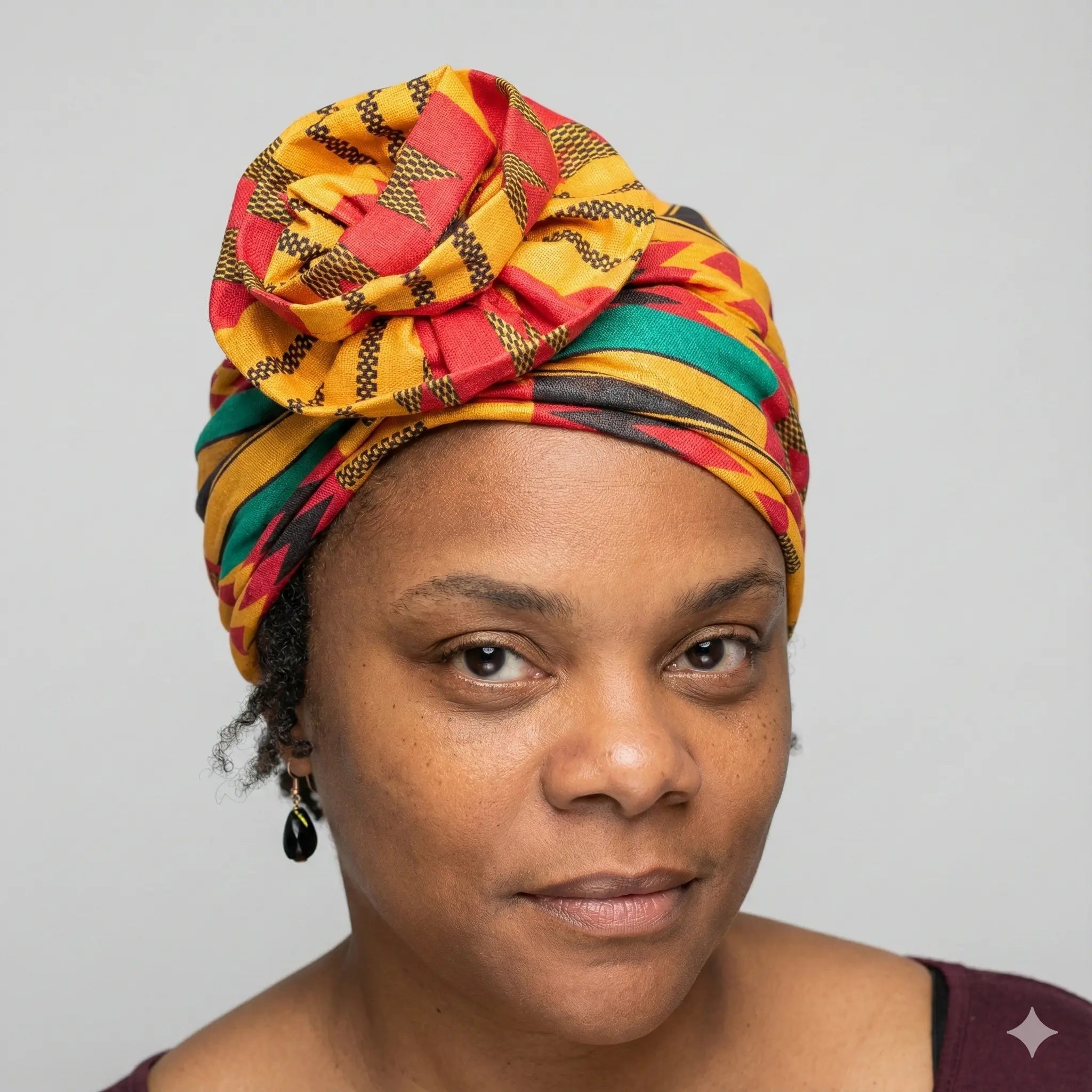 turban-pre-attache-femme-wax-jaune - Afro Locks Shop