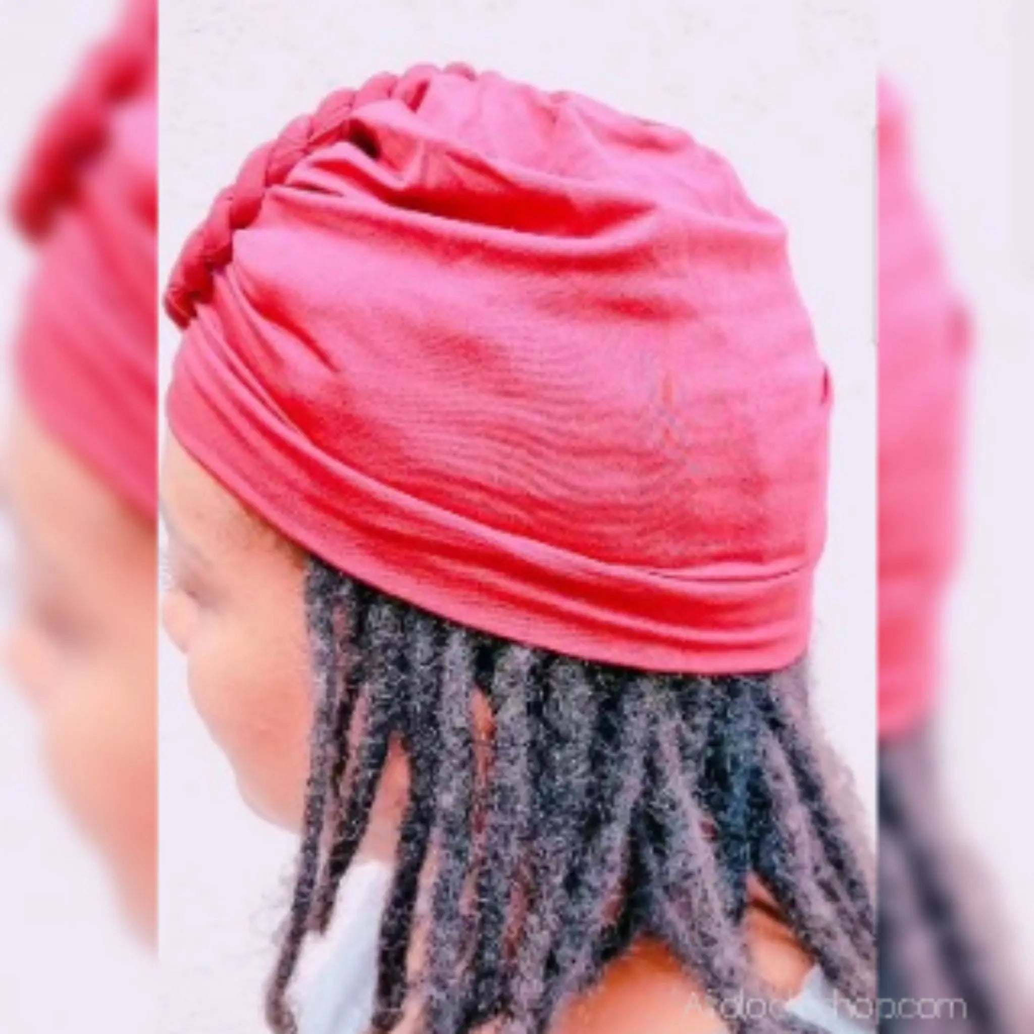 turban-sophistique-rouge - Afro Locks Shop